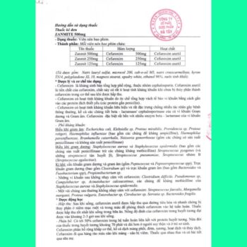 Zanmite 500mg 5 Thuốc Zanmite 500mg
