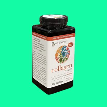 Collagen + Biotin Youtheory (Lọ 390 viên) 4 Collagen + Biotin Youtheory