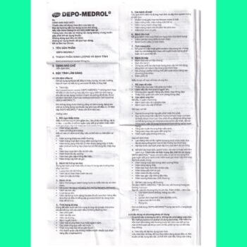 Depo-Medrol 40mg 10 Thuốc Depo-Medrol 40mg