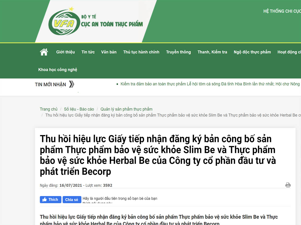 Thuốc giảm cân Slim Be