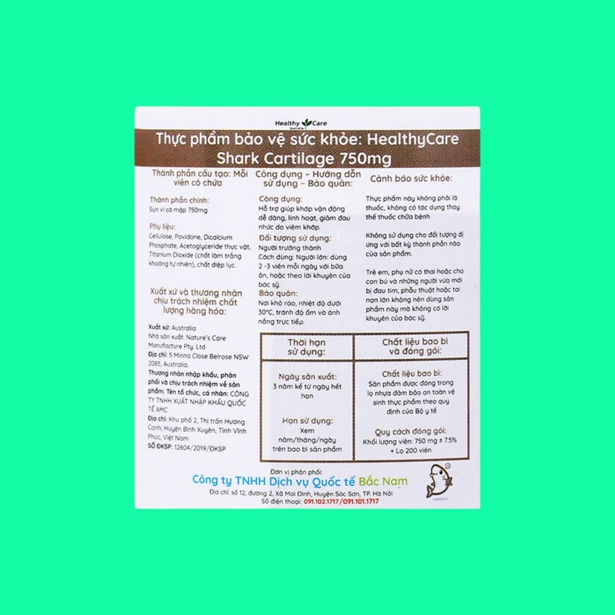 healthy-care-shark-cartilage-6 Healthy Care Shark Cartilage 750mg