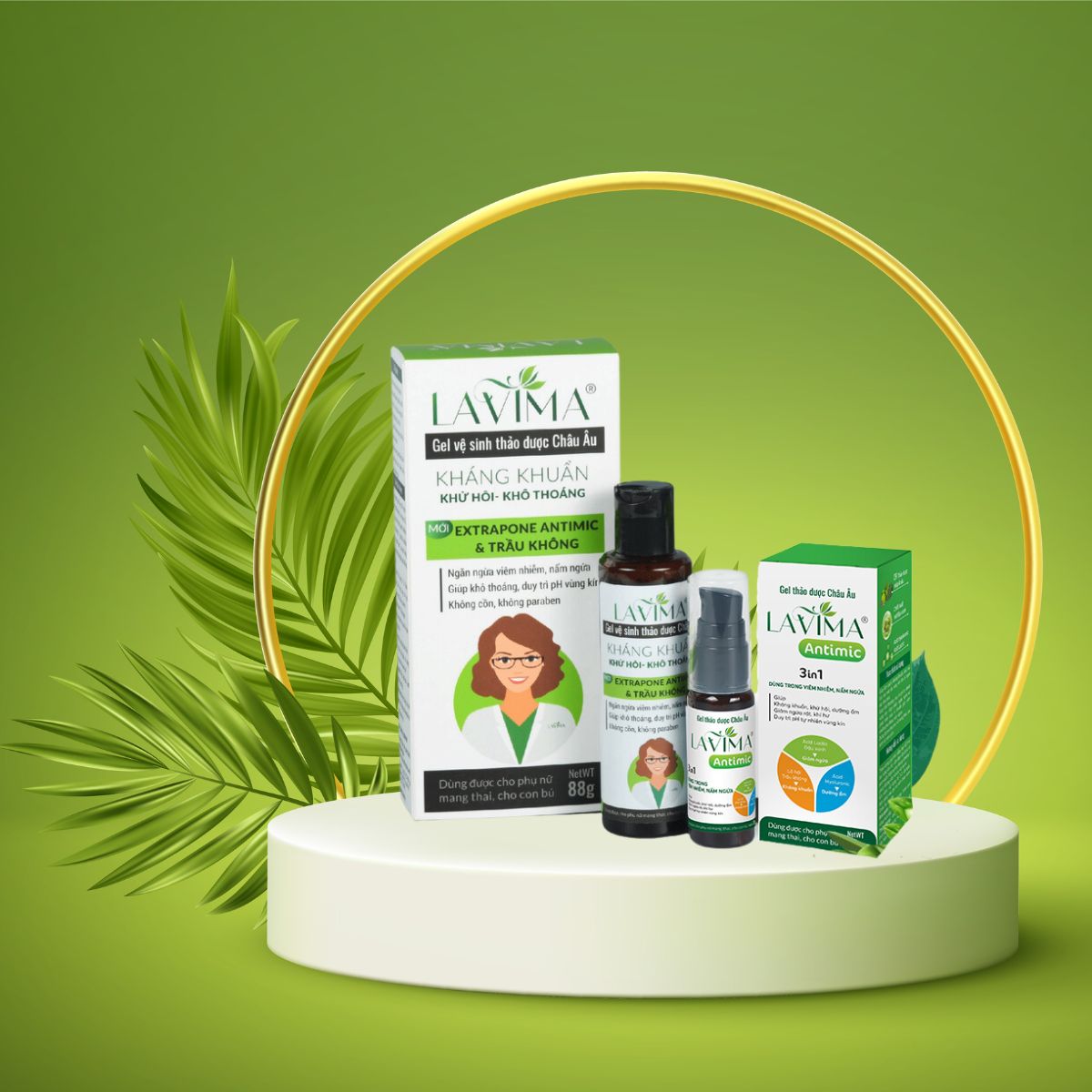 Dung dịch vệ sinh Lavima 8 Gel bôi phụ khoa Lavima