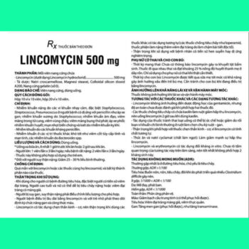 Lincomycin 500mg Domesco 7 Licomycin 500mg Domesco