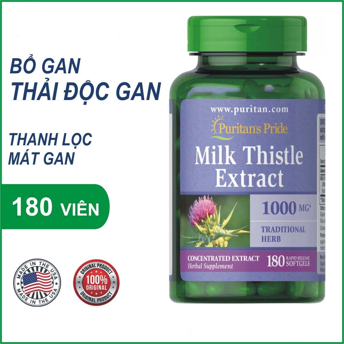 Milk Thistle Extract Puritan Pride 1000 mg