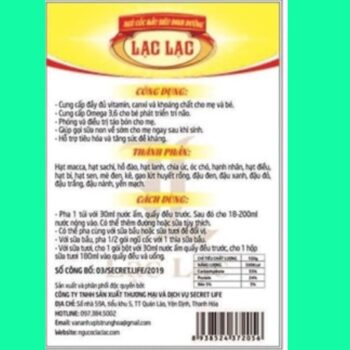 Ngũ cốc bầu Lạc Lạc Plus+ 9 Ngũ cốc bầu Lạc Lạc Plus+