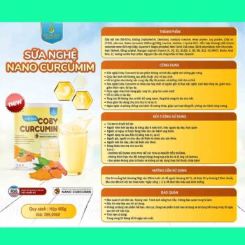 Sữa Nghệ Coby Nano Curcumin 3 Sữa Nghệ Coby Nano Curcumin