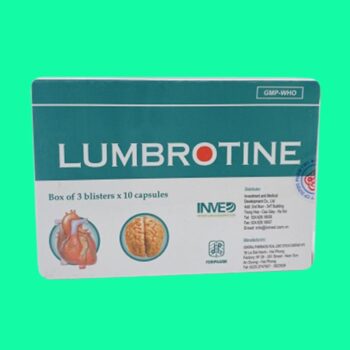 Lumbrotine TW3 vỉ 30 viên 2 Lumbrotine TW3 vỉ 30 viên