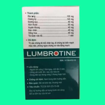 Lumbrotine TW3 lọ 30 viên