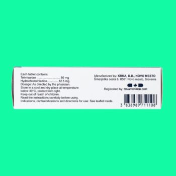 Tolucombi 80mg/12.5mg 11 Thuốc Tolucombi 80mg/12.5mg