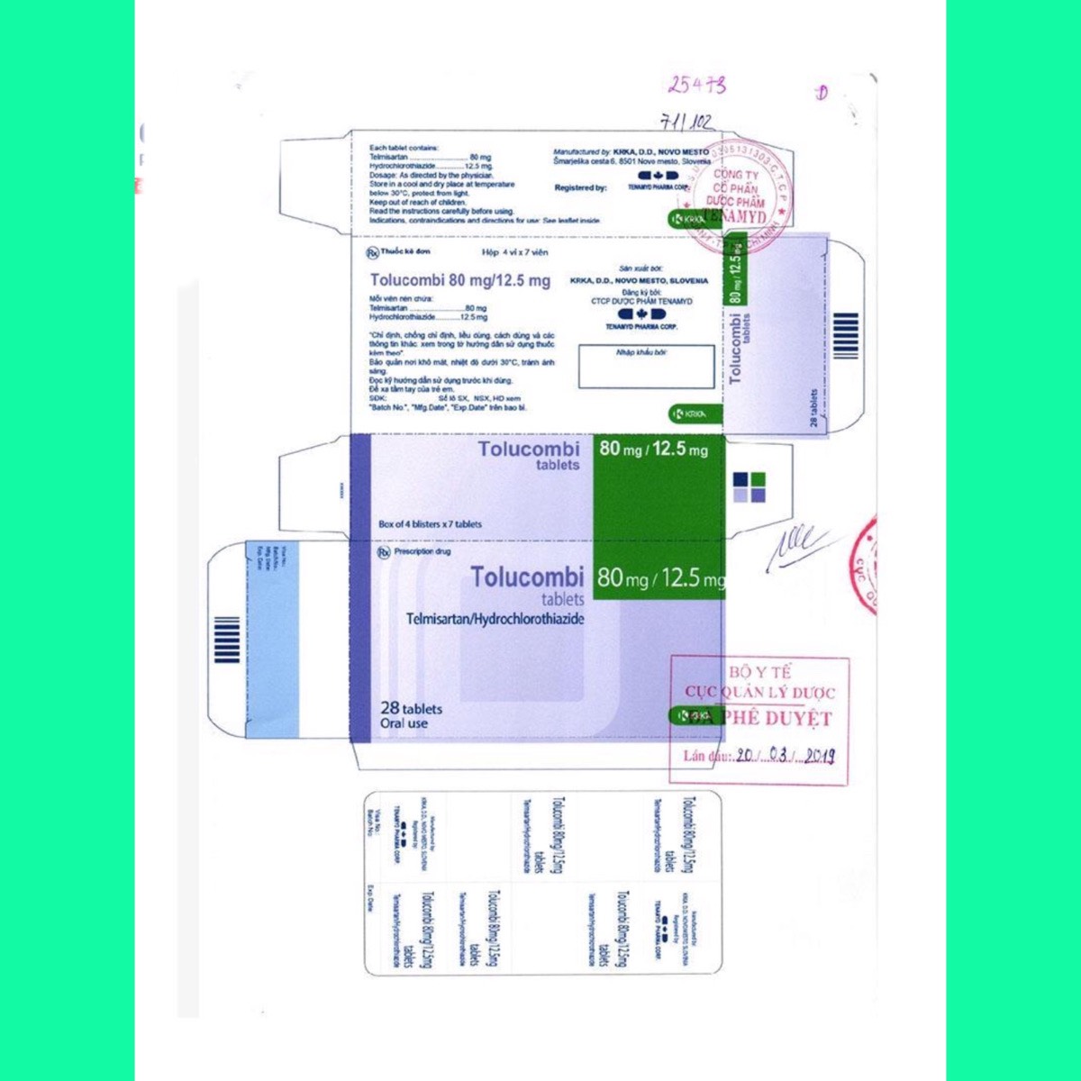 tolucombi-80-12-5-hdsd-1 Thuốc Tolucombi 80mg/12.5mg