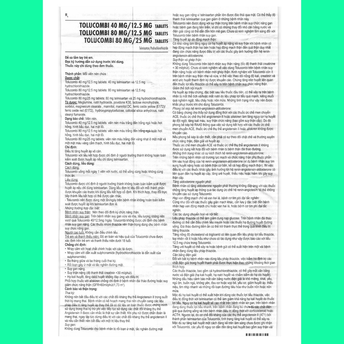 tolucombi-80-12-5-hdsd-2 Thuốc Tolucombi 80mg/12.5mg