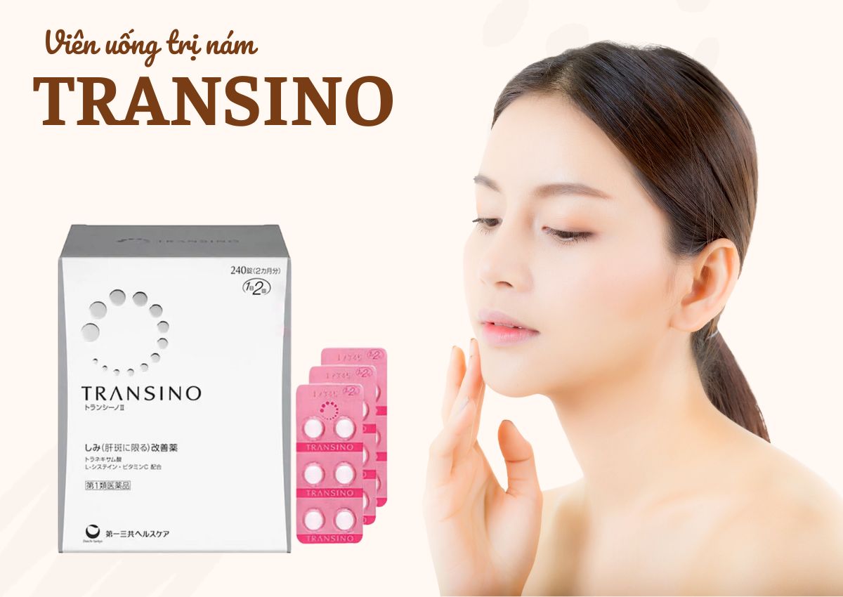 Viên uống trị nám Transino 18 Viên uống trị nám Transino