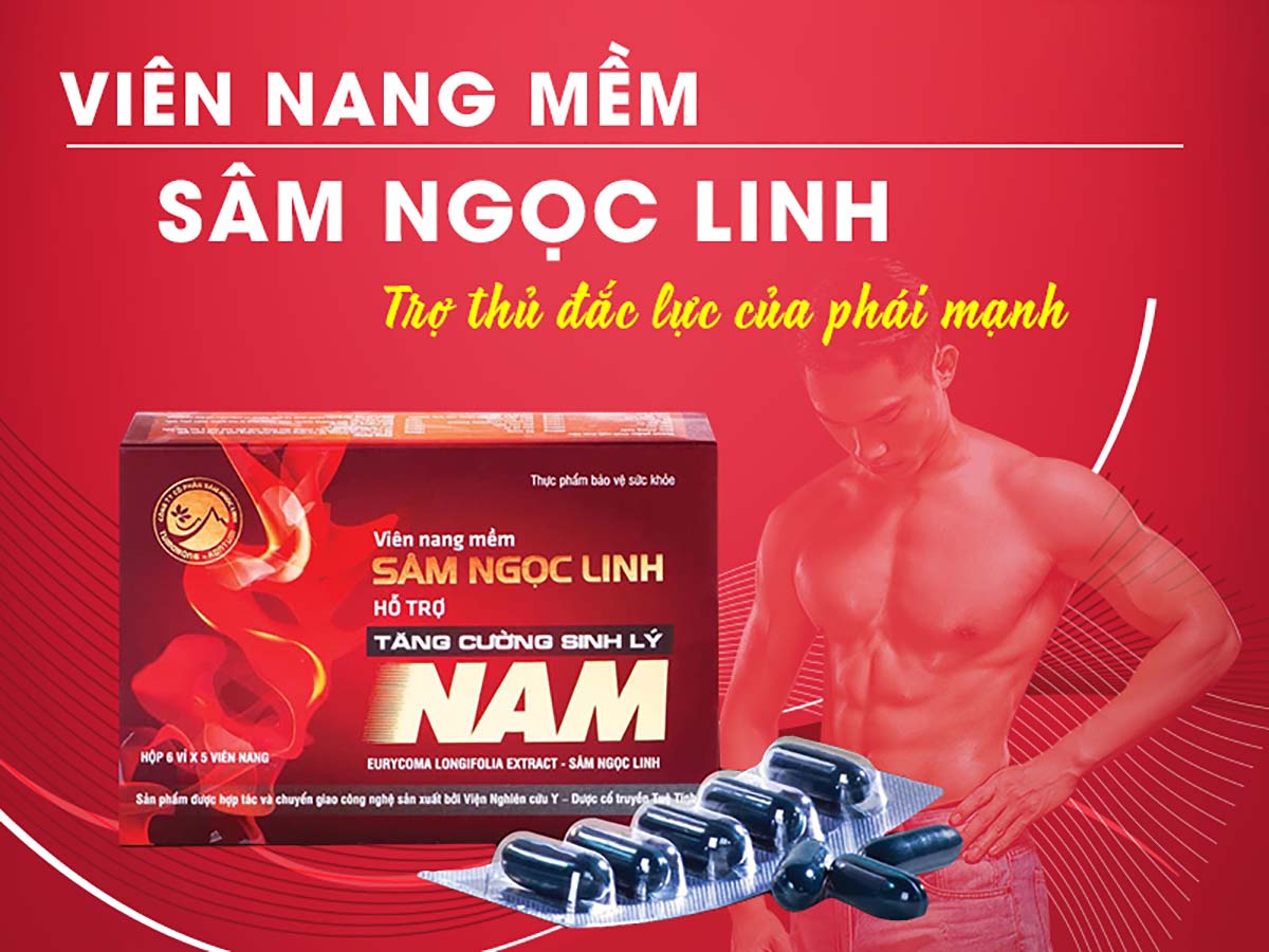 Viên nang mềm Sâm Ngọc Linh 10 Viên nang mềm Sâm Ngọc Linh