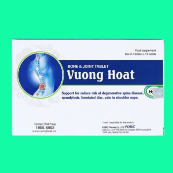 Vương Hoạt hộp 20 viên 1 Viên xương khớp Vương Hoạt