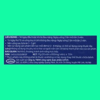 Vương Hoạt hộp 20 viên 6 Viên xương khớp Vương Hoạt