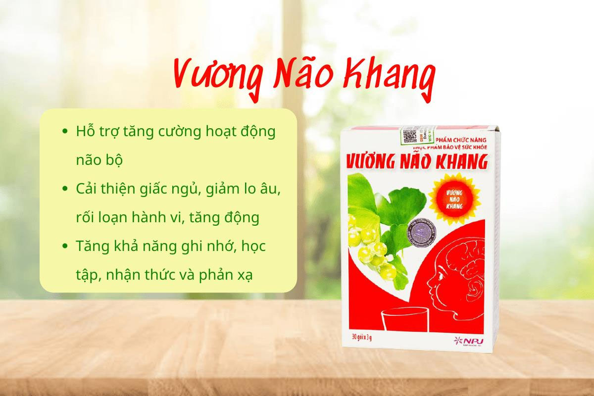 Vương Não Khang 23 Cốm bổ não Vương Não Khang giảm tăng động ở trẻ tự kỷ