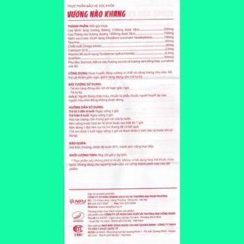 Vương Não Khang 19 Thuốc cốm bổ não Vương Não Khang