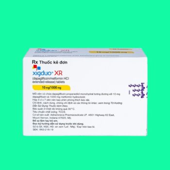 Xigduo XR 10mg/1000mg 1 thuốc Xigduo XR 1000mg/10mg