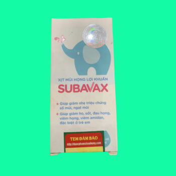 Thuốc Xịt mũi họng lợi khuẩn Subavax