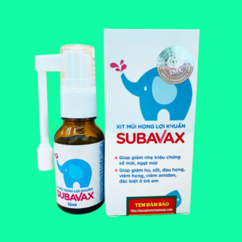 Thuốc Xịt mũi họng lợi khuẩn Subavax