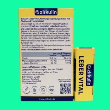 Bổ gan Zirkulin Leber Vital Mariendistel Dragees