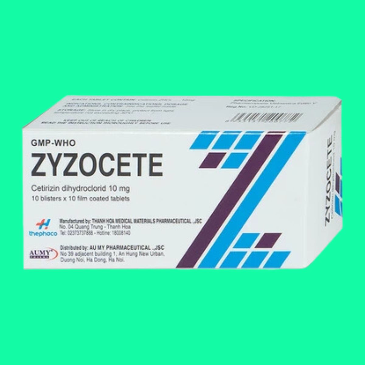 zyzocete-1 Thuốc Zyzocete 10mg