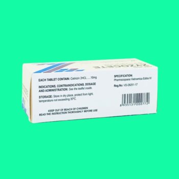 Zyzocete 10mg 6 Thuốc Zyzocete 10mg