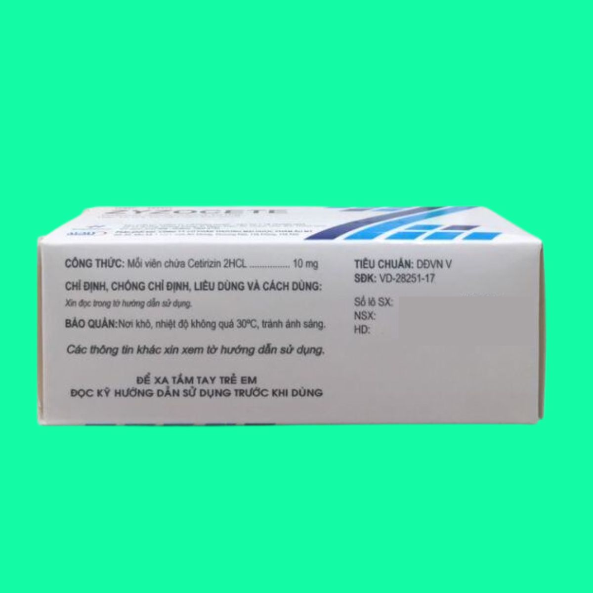 zyzocete-6 Thuốc Zyzocete 10mg
