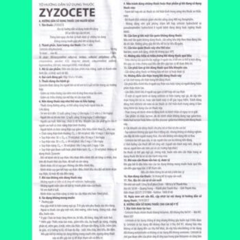 Zyzocete 10mg 7 Thuốc Zyzocete 10mg