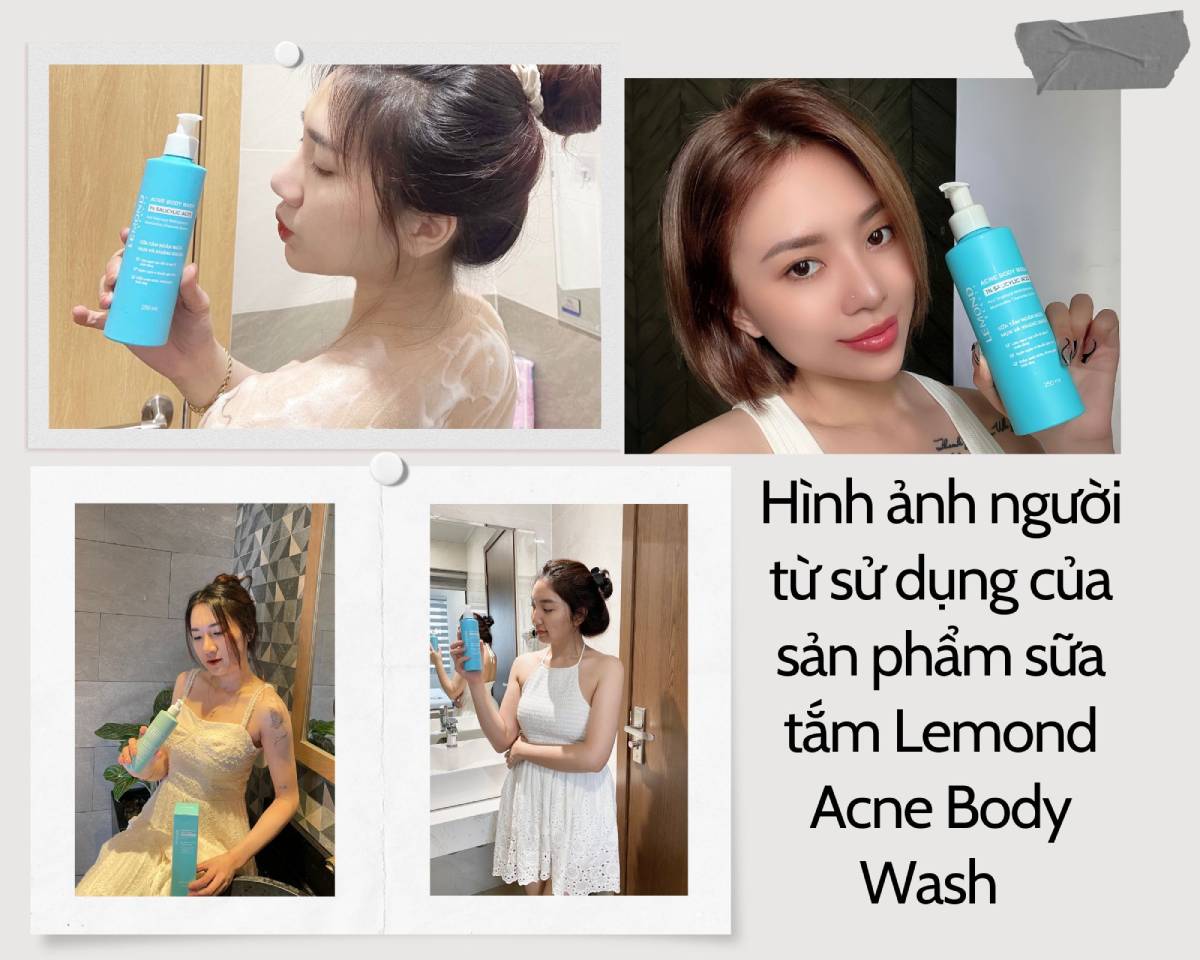 Lemond Acne Body Wash 18 Hình sản từ người sử dụng sản phẩm Lemond Acne Body Wash
