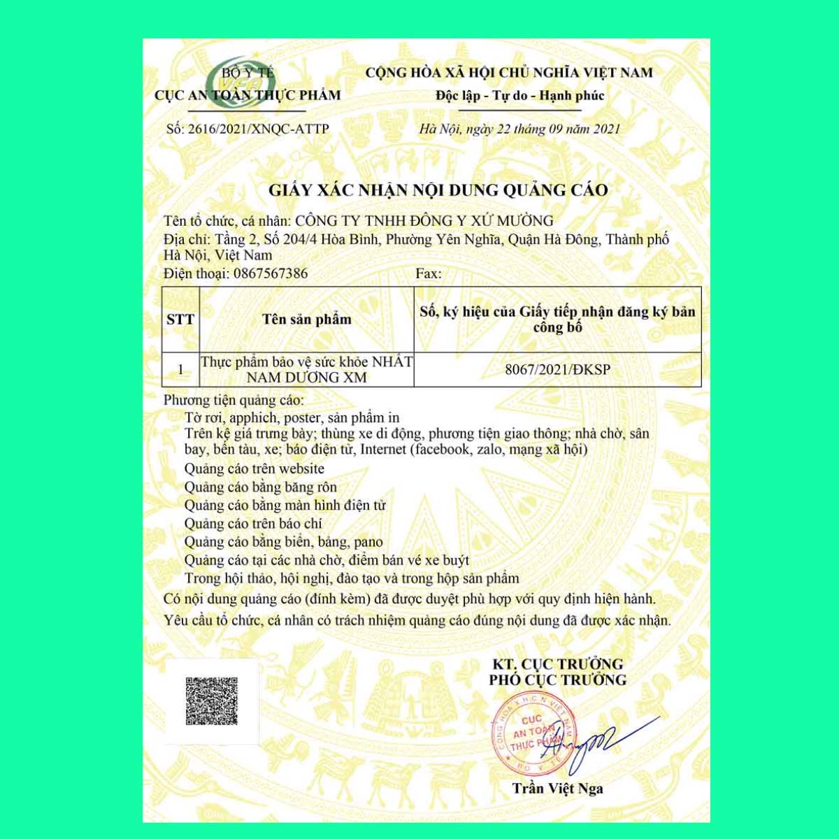 Nhất Nam Dương XM - 11 Nhất Nam Dương XM