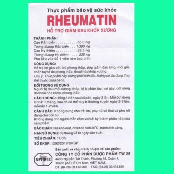Rheumatin 7 Rheumatin - hỗ trợ giảm đau xương khớp