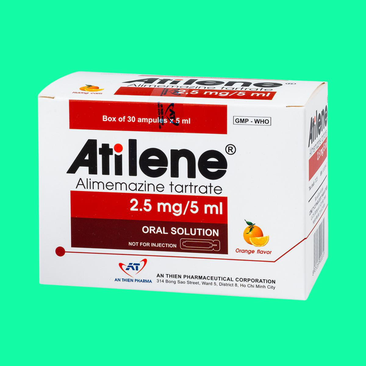 Thiết kế chưa có tên - 1 Thuốc Atilene ống 2,5mg/5ml