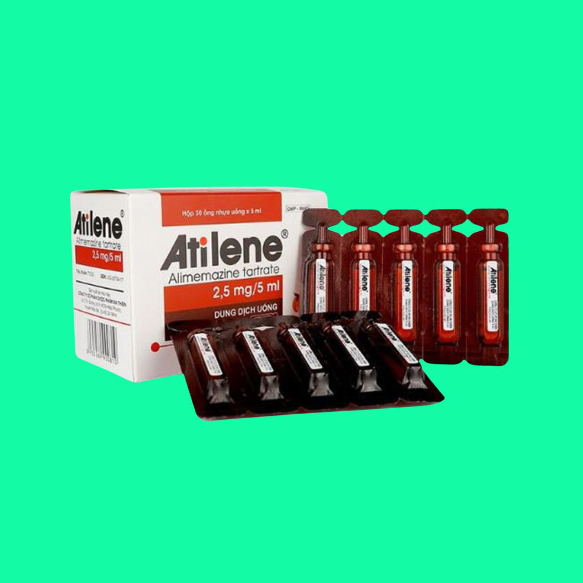 Thiết kế chưa có tên - 1 Thuốc Atilene ống 2,5mg/5ml