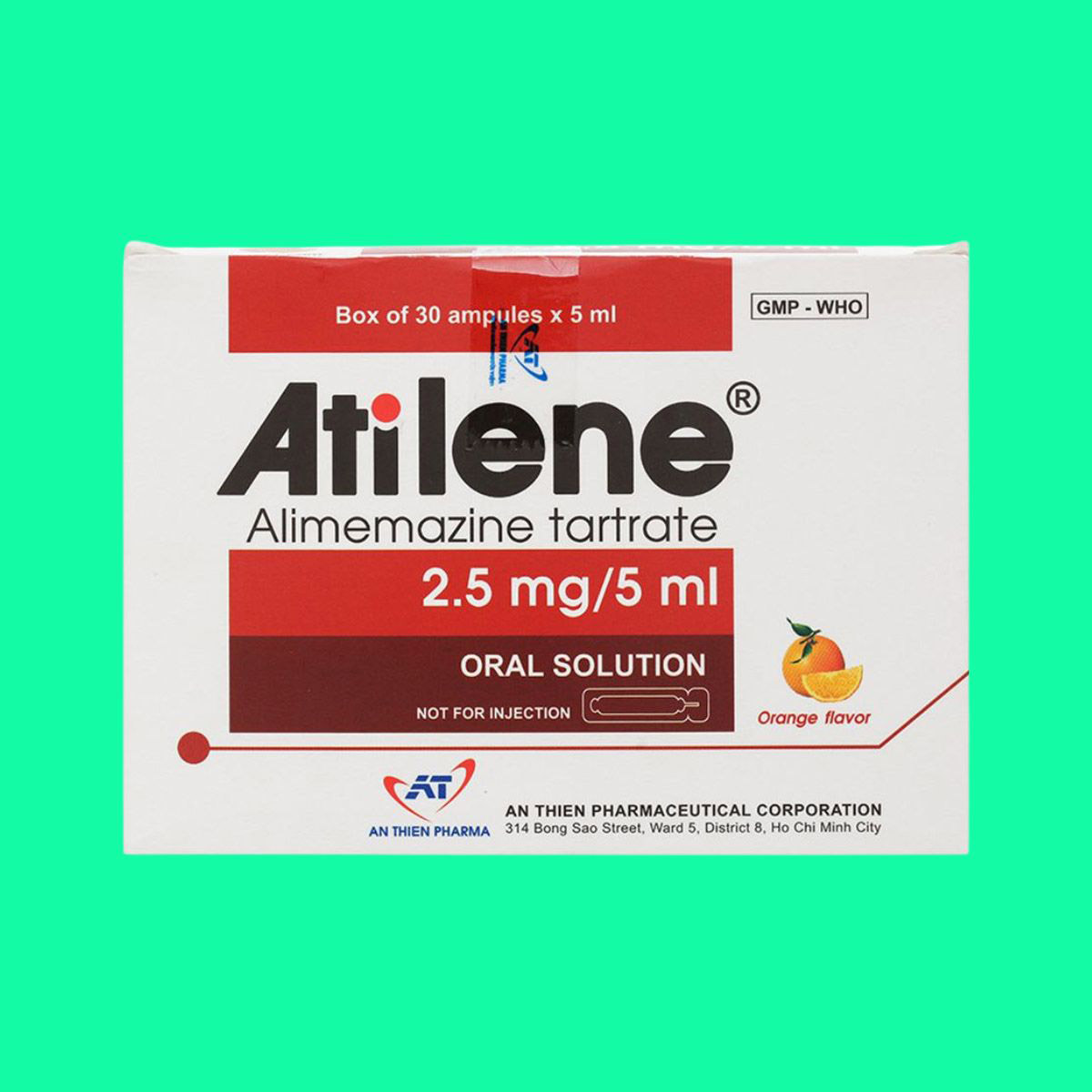 Thiết kế chưa có tên - 1 Thuốc Atilene ống 2,5mg/5ml