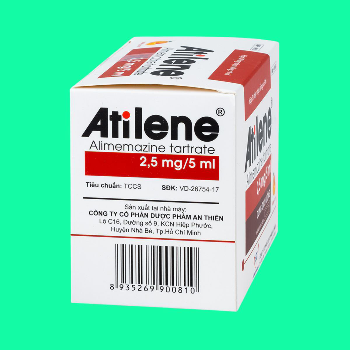 Thiết kế chưa có tên - 1 Thuốc Atilene ống 2,5mg/5ml