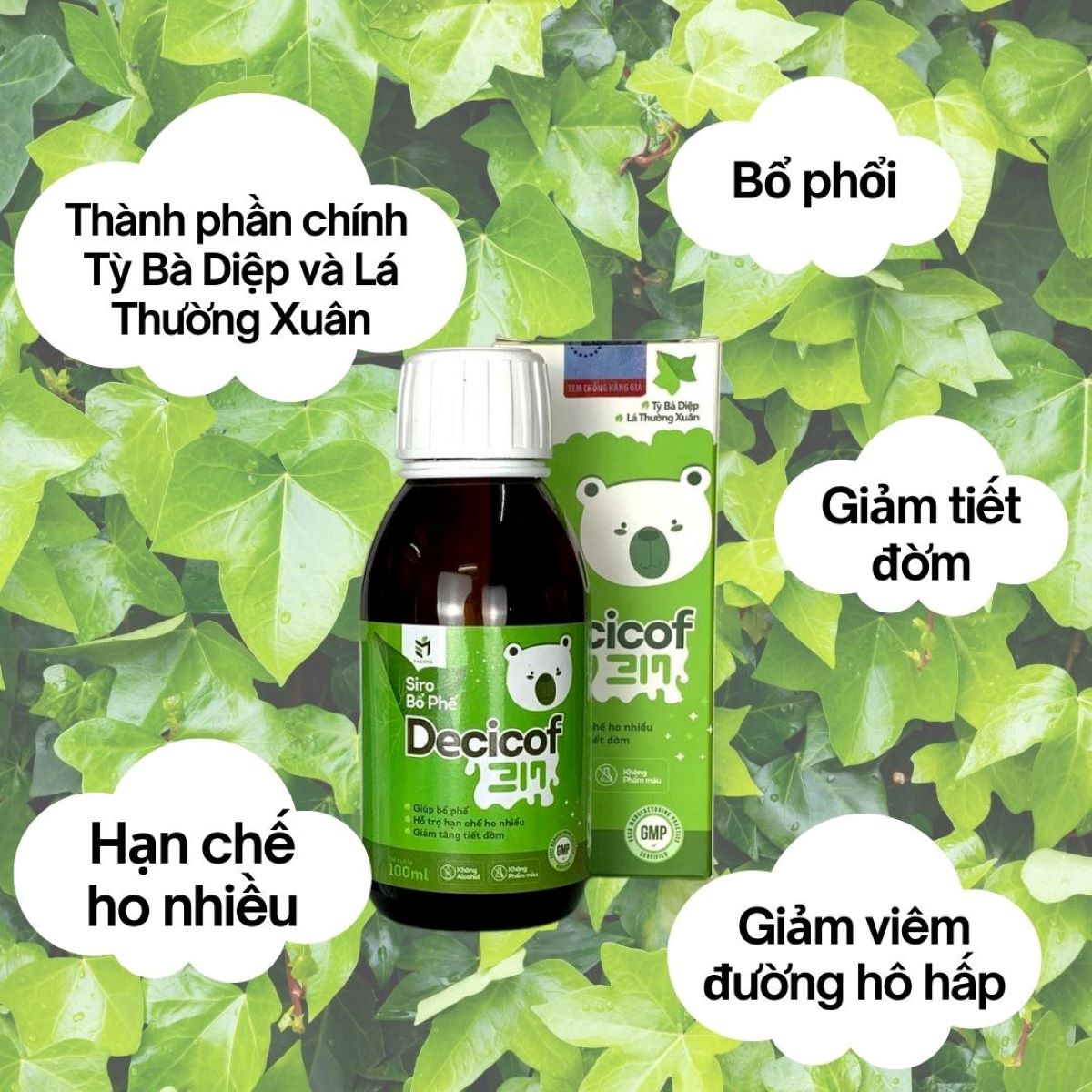 Siro bổ phế Decicof 3M