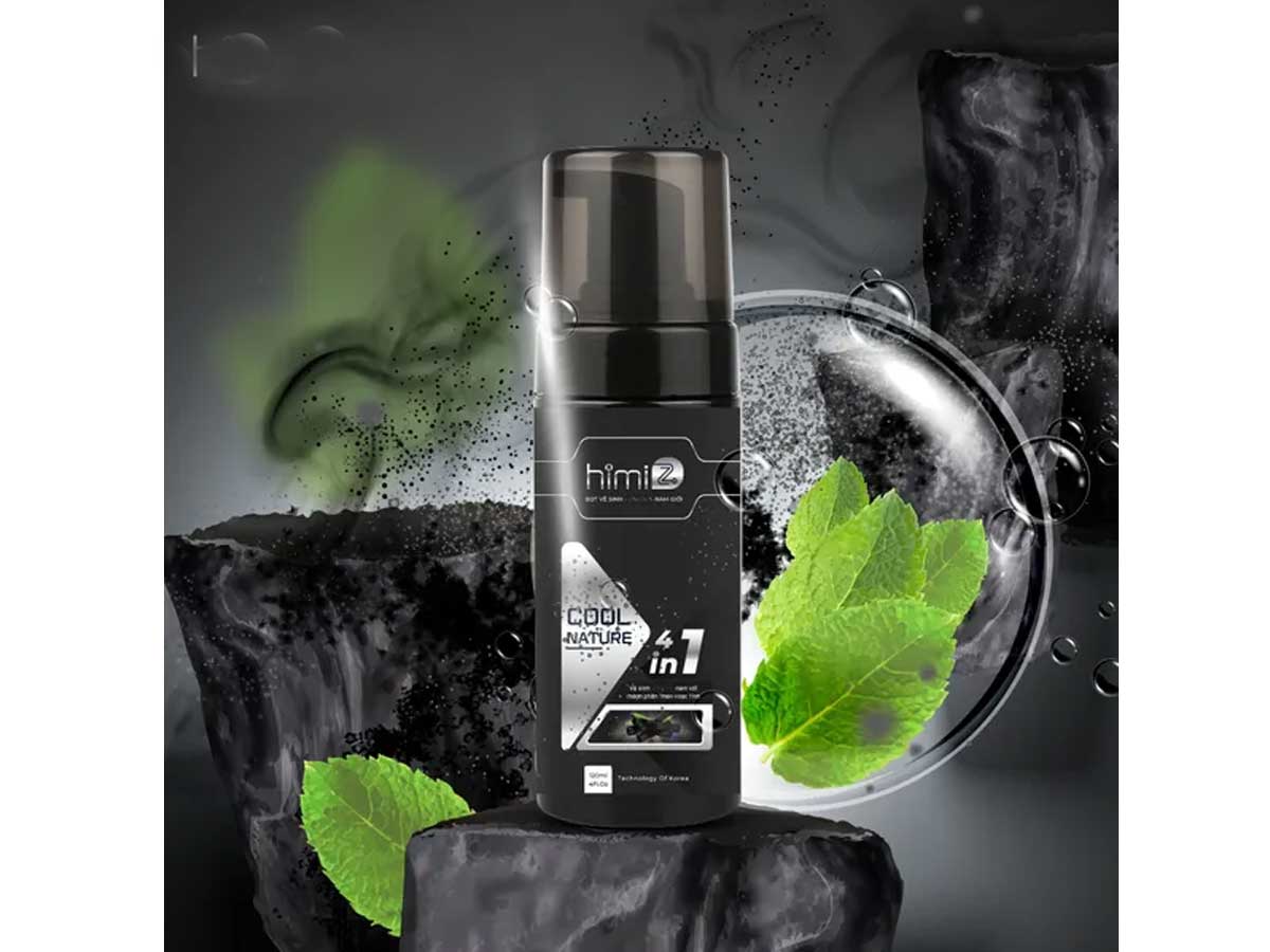 Bọt Vệ Sinh Vùng Kín Nam Giới Himiz Cool Nature 4in1