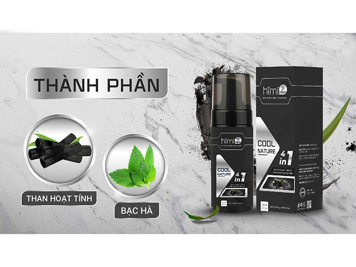 Bọt Vệ Sinh Vùng Kín Nam Giới Himiz Cool Nature 4in1