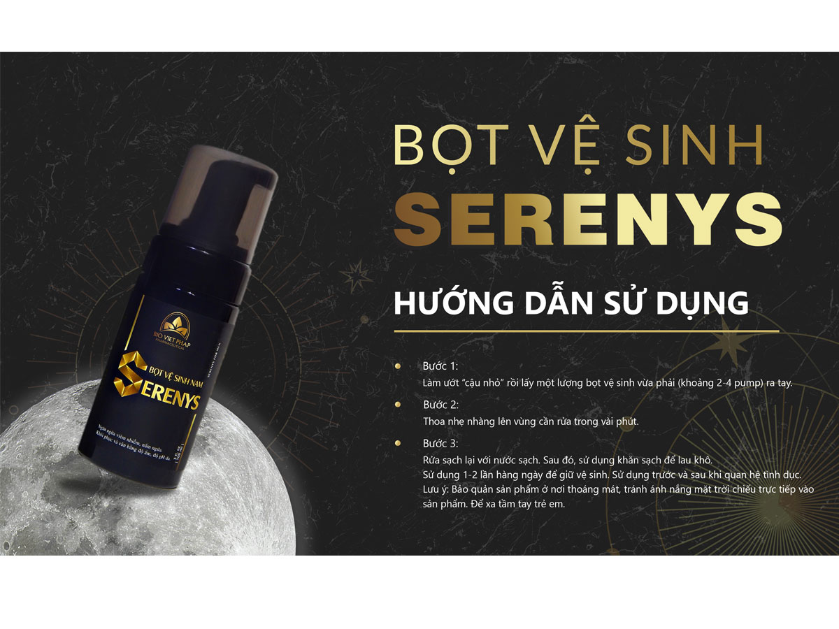 Dung dịch vệ sinh nam Serenys Optimus (chai 120ml)