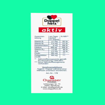 Doppelherz Aktiv Ginkgo + B-vitamine + Choline 4 Doppelherz Aktiv Ginkgo + B-vitamine + Choline