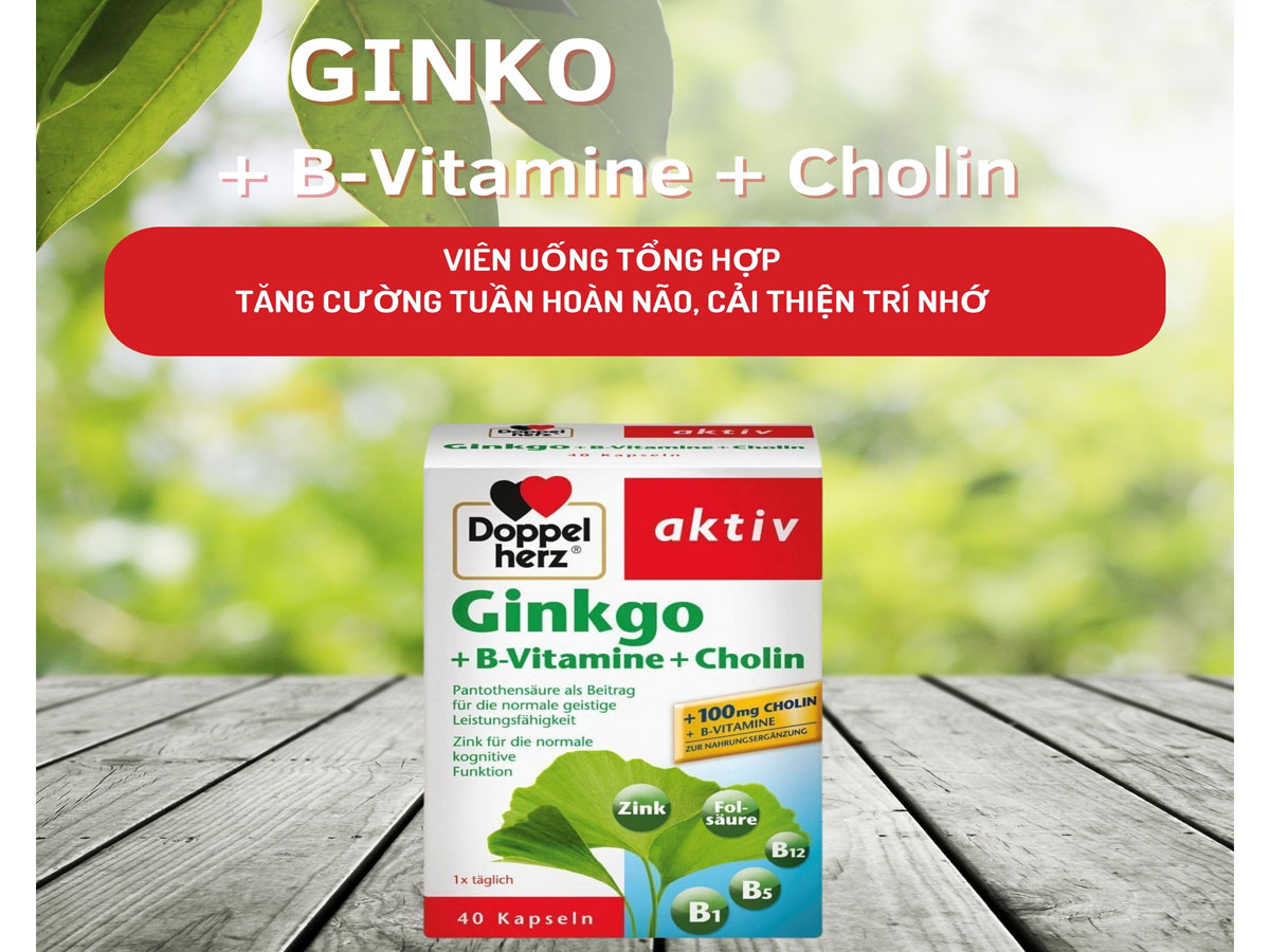 Doppelherz Aktiv Ginkgo + B-vitamine + Choline 11 Doppelherz Aktiv Ginkgo + B-vitamine + Choline