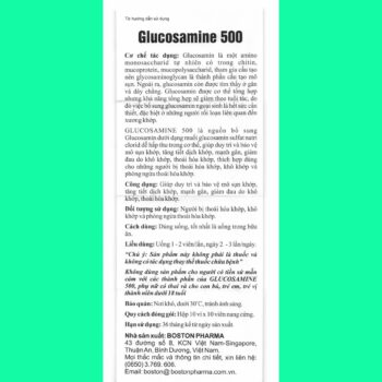 Glucosamine 500 Boston 11 Glucosamine 500mg Boston