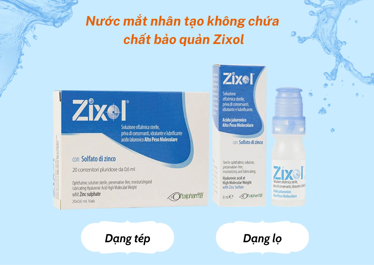 Nước mắt nhân tạo Zixol