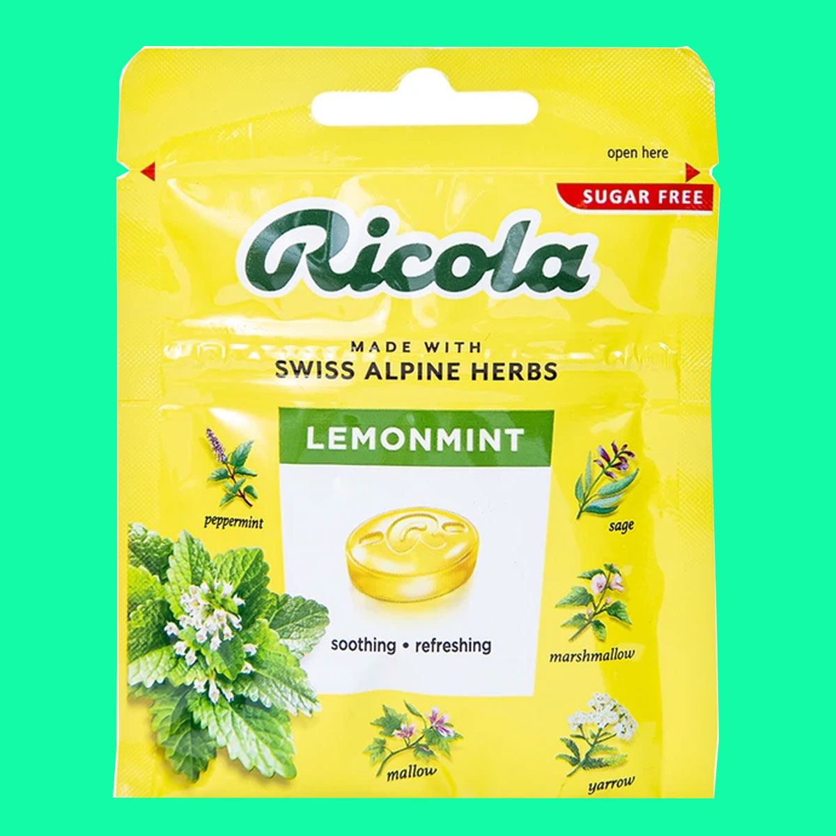ricola-lemon-mint-sugar-free-175g-1 Kẹo ngậm không đường Ricola Lemon Mint (17.5g)