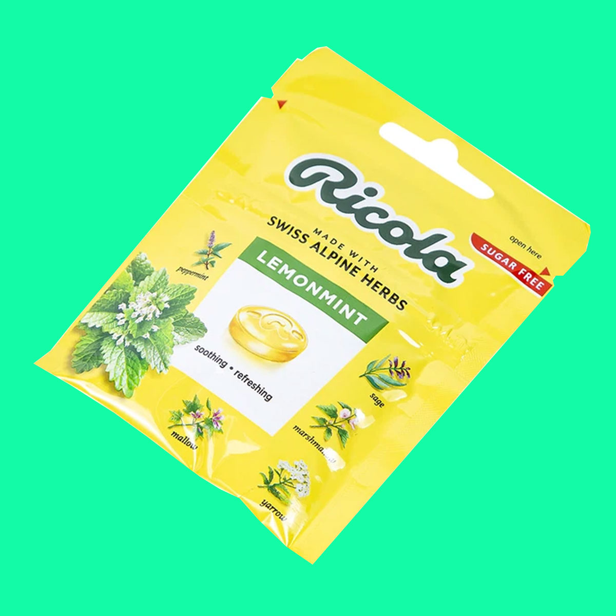 ricola-lemon-mint-sugar-free-175g-4 Kẹo ngậm không đường Ricola Lemon Mint (17.5g)