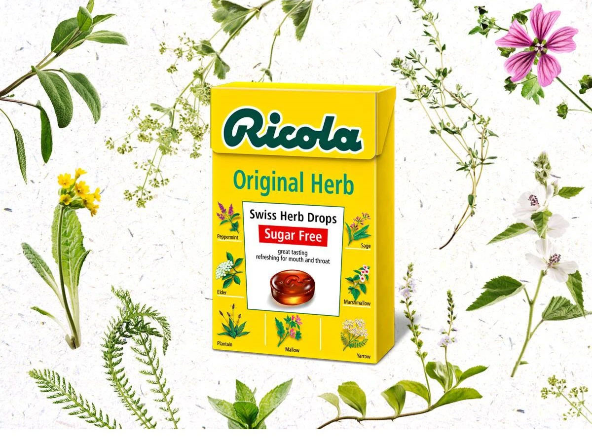Kẹo ngậm không đường Ricola Original Herb 12 Ricola Original Herb