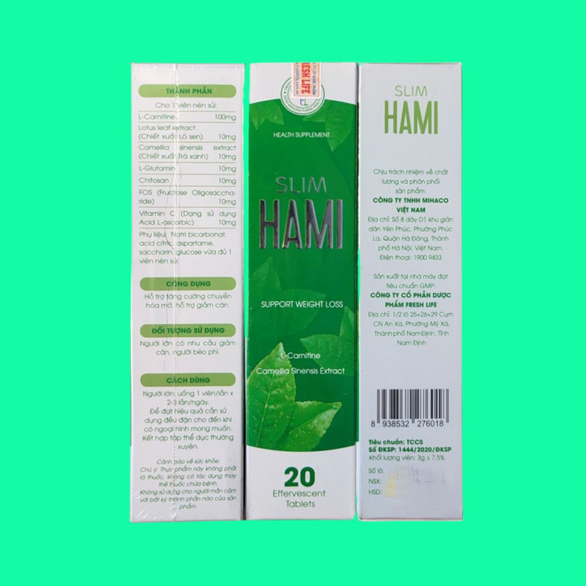 Thêm tiêu đề phụ - 1 Viên sủi giảm cân Slim Hami