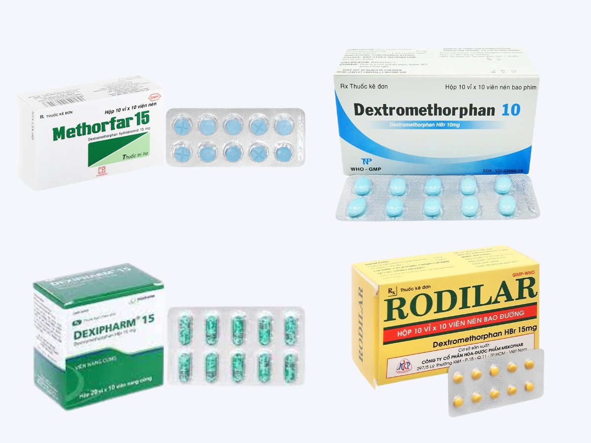 Thuốc trị ho và cảnh báo tác dụng phụ có hại của một số thuốc trị ho 13 Thuốc giảm ho khan có chứa Dextromethorphan