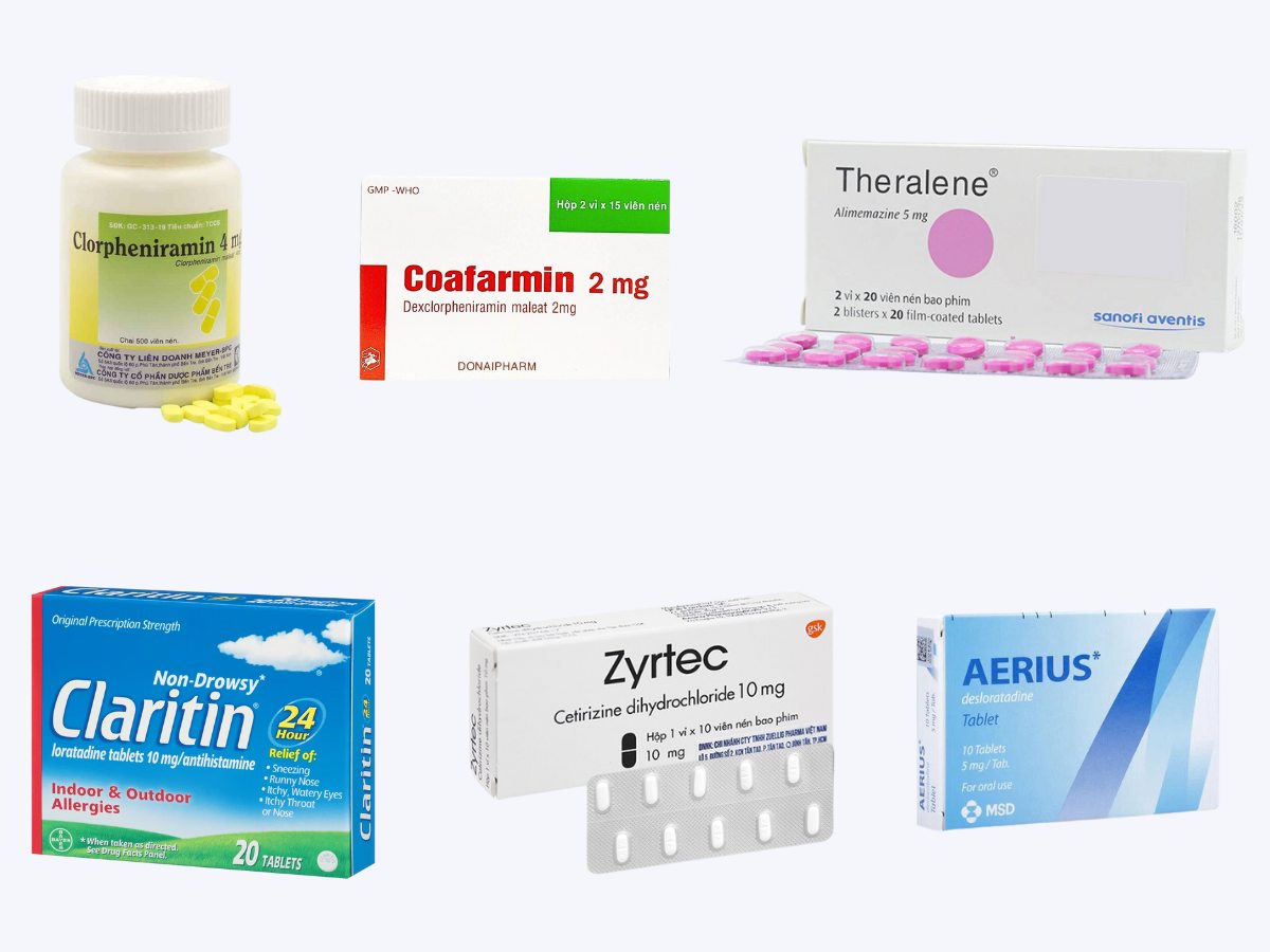 Thuốc trị ho và cảnh báo tác dụng phụ có hại của một số thuốc trị ho 17 Thuốc kháng histamin H1 trị ho